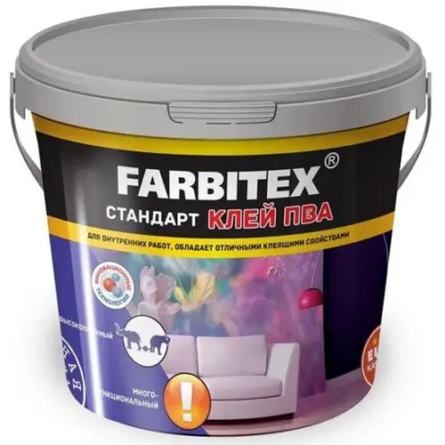 Клей FARBITEX ПВА Стандарт 2,3кг Фарбен 31052