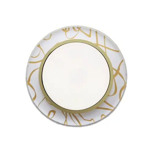 Светильник встраиваемый Ecola 38х126 Золото/Золото на Белом FG53RNECH 485478