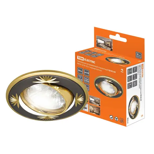 Светильник встраиваемый TDM 25х84 Чёрный/Золото SQ0359-0012 61579