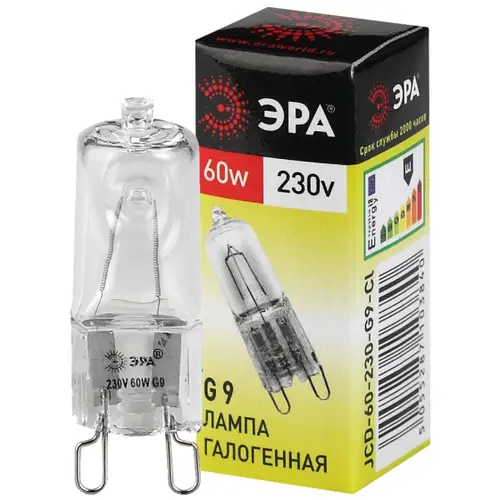 Лампа галоген Эра G9-JCD-60-230V-CI