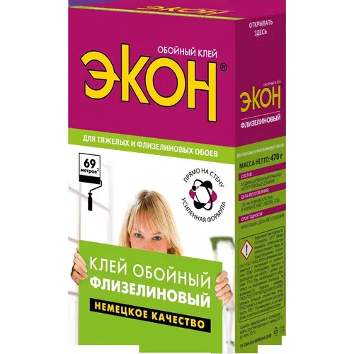 Клей Экон для Обоев Флизелиновых 470г.