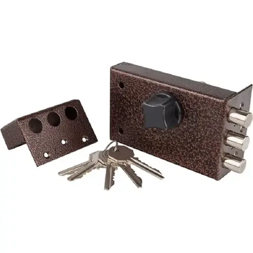 Замок накладной цилиндр. ЗНЦ TRODOS 214003 83610